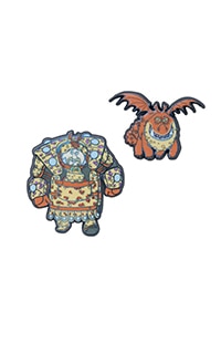 How To Train Your Dragon Fishlegs & Meatlug Pin Set
